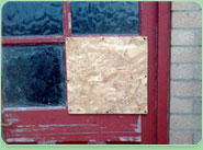 boarded up Heckmondwike